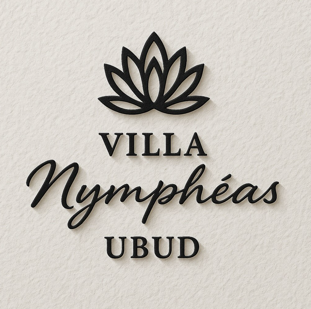 Logo Villa Nymphéas – location de villa de luxe avec piscine à Ubud, Bali
